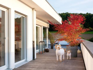 Fertighaus E 10-230.1 - Bungalow mit Dachterrasse von SchwörerHaus - Österreich Schlüsselfertig ab 715770€, Außenansicht 3