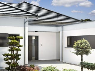 Fertighaus E 10-176.1 - Moderner Bungalow von SchwörerHaus - Österreich Schlüsselfertig ab 605770€, Bungalow Außenansicht 3