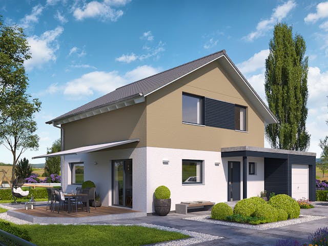 Fertighaus E 15-115.2 - Raumwunder von SchwörerHaus - Österreich Schlüsselfertig ab 281160€, Außenansicht 1 Fertighaus E 15-115.2 - Raumwunder von SchwörerHaus - Österreich Schlüsselfertig ab 281160€, Außenansicht 1