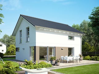 Fertighaus E 15-121.9 - Haus mit Satteldach von SchwörerHaus Schlüsselfertig ab 296534€, Satteldach-Klassiker Außenansicht 1