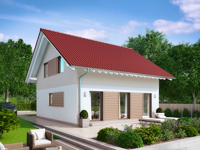 Fertighaus E 15-124.3 - Großzügiges Wohnen von SchwörerHaus - Österreich Schlüsselfertig ab 308000€, Außenansicht 1 Fertighaus E 15-124.3 - Großzügiges Wohnen von SchwörerHaus - Österreich Schlüsselfertig ab 308000€, Außenansicht 1