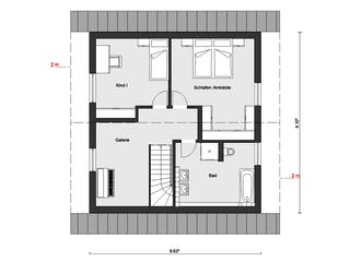 Fertighaus E 15-124.3 - Großzügiges Wohnen von SchwörerHaus Schlüsselfertig ab 315092€, Satteldach-Klassiker Grundriss 2