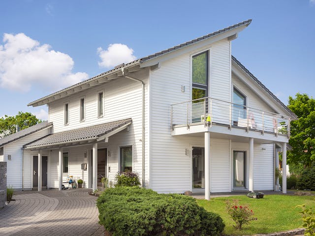 Fertighaus E 15-146.3 - Young Family Home 1 von SchwörerHaus - Österreich Schlüsselfertig ab 479270€, Außenansicht 1