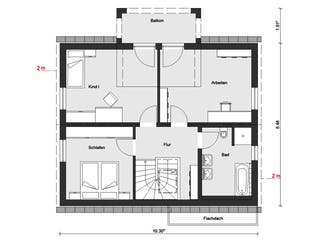 Fertighaus E 15-149.10 - Individuell geplantes Aktionshaus von SchwörerHaus - Österreich, Grundriss 2