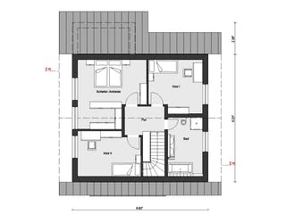 Fertighaus E 15-153.1 - Sonneninselhaus von SchwörerHaus - Österreich Schlüsselfertig ab 414370€, Grundriss 2