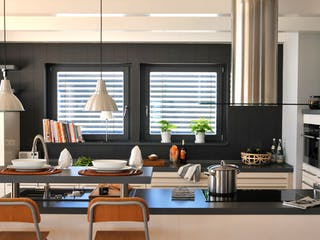 Fertighaus E 15-154.1 - Fertighaus mit Holz von SchwörerHaus Schlüsselfertig ab 455107€, Pultdachhaus Innenansicht 3