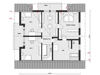Fertighaus E 15-205.1 - Haus mit Wintergarten von SchwörerHaus - Österreich Schlüsselfertig ab 556490€, Grundriss 2