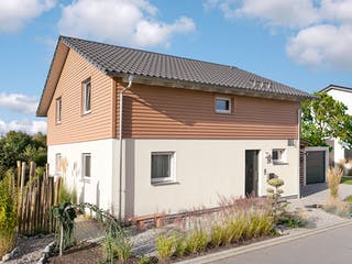 Fertighaus E 15-150.6 - Aktionshaus mit Sonneninsel von SchwörerHaus Schlüsselfertig ab 365653€, Außenansicht 1