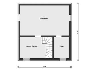 Fertighaus E 20-108.4 - Stadtvilla von SchwörerHaus - Österreich Schlüsselfertig ab 302720€, Stadtvilla Grundriss 3