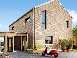 Fertighaus E 20-161.2 - Musterhaus Köln-Frechen von SchwörerHaus - Österreich Schlüsselfertig ab 869220€, Außenansicht 2