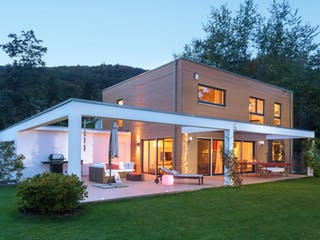 Fertighaus E 20-176.2 - Markantes Fertighaus als Kubus von SchwörerHaus - Österreich, Außenansicht 2