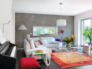 Fertighaus E 20-196.2 - Energiesparhaus von SchwörerHaus - Österreich Schlüsselfertig ab 586190€, Pultdachhaus Innenansicht 1