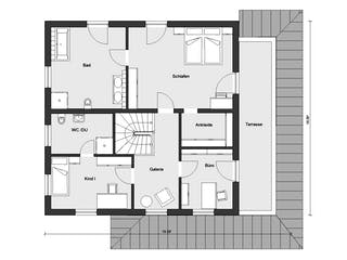 Fertighaus E 20-204.1 - Mediterrane Stadtvilla von SchwörerHaus Schlüsselfertig ab 640167€, Stadtvilla Grundriss 2