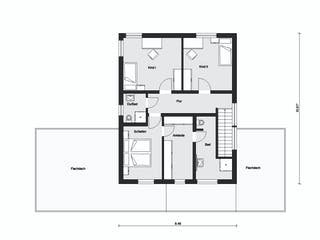Fertighaus E 20-150.6 - Fertighaus individuell geplant von SchwörerHaus - Österreich Schlüsselfertig ab 425920€, Grundriss 2