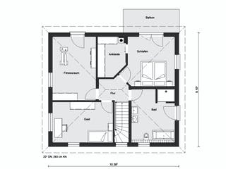 Fertighaus E 20-163.2 - Nachhaltige Stadtvilla von SchwörerHaus - Österreich Schlüsselfertig ab 430320€, Grundriss 2