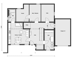 Fertighaus M 20-272.1 - Fertighaus rollstuhlgerecht von SchwörerHaus Schlüsselfertig ab 812478€, Pultdachhaus Grundriss 3