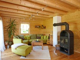 Blockhaus Siglingen von Rems-Murr-Holzhaus Ausbauhaus ab 274728€, Satteldach-Klassiker Innenansicht 1