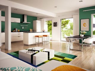 Fertighaus SOLUTION 204 V6 L von Living Fertighaus Schlüsselfertig ab 518569€, Stadtvilla Innenansicht 2