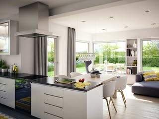 Fertighaus SOLUTION 204 V6 L von Living Fertighaus Schlüsselfertig ab 518569€, Stadtvilla Innenansicht 3