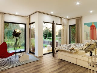 Fertighaus SOLUTION 242 V3 von Living Fertighaus Schlüsselfertig ab 565861€, Satteldach-Klassiker Innenansicht 3