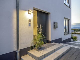 Massivhaus Haus Burkhardt von Splietker Bau, Cubushaus Außenansicht 6