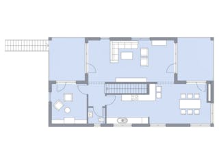 Massivhaus Haus Burkhardt von Splietker Bau, Cubushaus Grundriss 2