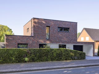 Massivhaus Haus Westkirchen von Splietker Bau, Cubushaus Außenansicht 3
