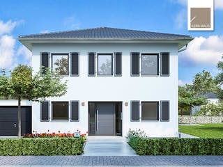 Massivhaus Stadtvilla Pura von Kern-Haus Schlüsselfertig ab 366900€, Stadtvilla Außenansicht 2
