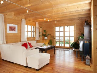 Blockhaus Steinheim von Rems-Murr-Holzhaus Ausbauhaus ab 311508€, Satteldach-Klassiker Innenansicht 1