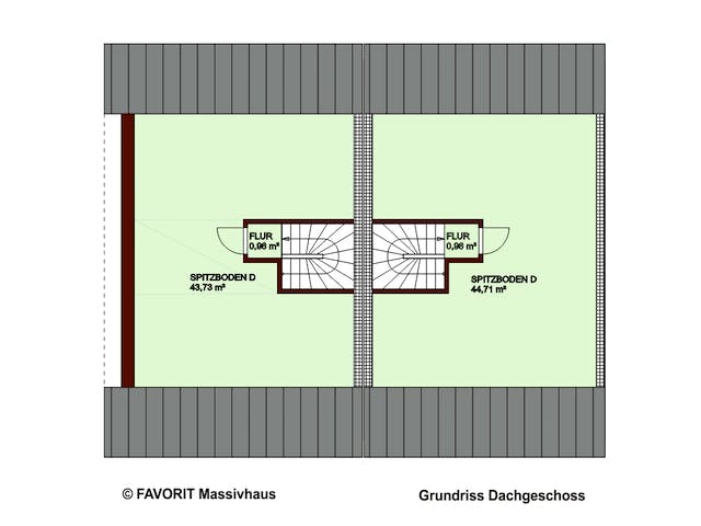 Massivhaus Stella E113/M115 von FAVORIT Massivhaus, Satteldach-Klassiker Grundriss 3