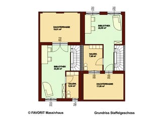 Massivhaus Stella E141/M146 von Favorit Massivhaus - Mehrfamilienhäuser, Cubushaus Grundriss 3
