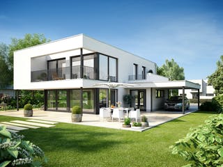 Massivhaus Stratus 970 von Heinz von Heiden Schlüsselfertig ab 833337€, Cubushaus Außenansicht 1