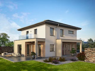 Fertighaus Stadtvilla Klassiker  - Stilvolles Wohnem von STREIF Haus, Stadtvilla Außenansicht 1
