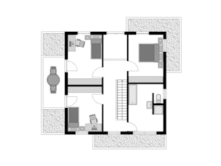 Fertighaus Stadtvilla Klassiker  - Stilvolles Wohnem von STREIF Haus, Stadtvilla Grundriss 2