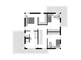 Fertighaus Stadtvilla Klassiker - modernes Stadhaus von STREIF Haus, Stadtvilla Grundriss 2