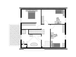 Fertighaus Einfamilienhaus Klassiker im Landhausstil von STREIF Haus, Satteldach-Klassiker Grundriss 2