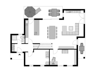 Fertighaus Einfamilienhaus Klassiker von STREIF Haus, Satteldach-Klassiker Grundriss 1