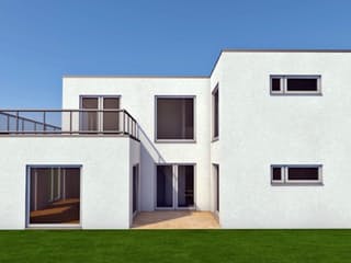 Massivhaus Style von Wagener Systemhausbau Schlüsselfertig ab 286000€, Cubushaus Außenansicht 1