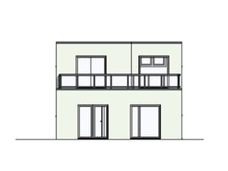 Massivhaus Style von Wagener Systemhausbau Schlüsselfertig ab 286000€, Cubushaus Außenansicht 3