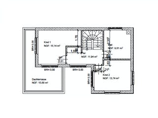 Massivhaus Style von Wagener Systemhausbau Schlüsselfertig ab 286000€, Cubushaus Grundriss 2