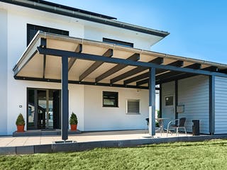 Fertighaus Musterhaus Bad Vilbel von Suckfüll Energiesparhaus, Stadtvilla Außenansicht 6