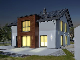 Fertighaus Musterhaus „Smarthome Paderborn“ von Suckfüll Energiesparhaus, Satteldach-Klassiker Außenansicht 3