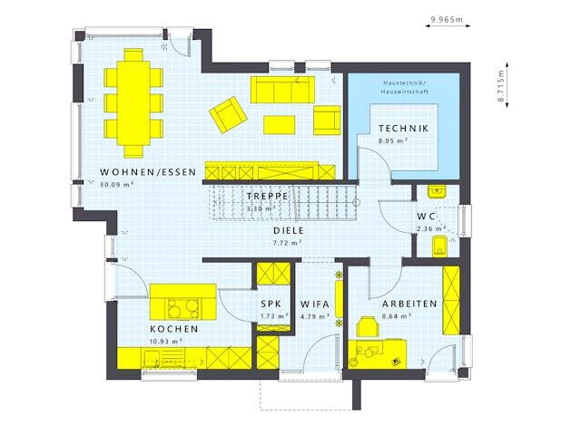 Fertighaus SUNSHINE 144 V4 von Living Fertighaus Schlüsselfertig ab 402318€, Satteldach-Klassiker Grundriss 1 Fertighaus SUNSHINE 144 V4 von Living Fertighaus Schlüsselfertig ab 402318€, Satteldach-Klassiker Grundriss 1