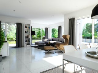 Fertighaus SUNSHINE 165 V4 von Living Fertighaus Schlüsselfertig ab 359488€, Satteldach-Klassiker Innenansicht 1