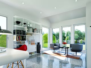 Fertighaus SUNSHINE 143 V2 von Living Fertighaus Schlüsselfertig ab 324068€, Satteldach-Klassiker Innenansicht 2