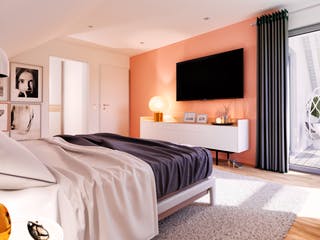 Fertighaus SUNSHINE 143 V2 von Living Fertighaus Schlüsselfertig ab 324068€, Satteldach-Klassiker Innenansicht 3