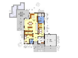 Fertighaus Superio von Büdenbender Hausbau, Cubushaus Grundriss 1