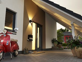 Massivhaus Bodensee 129 von Town & Country Haus Deutschland Schlüsselfertig ab 240750€, Satteldach-Klassiker Außenansicht 4