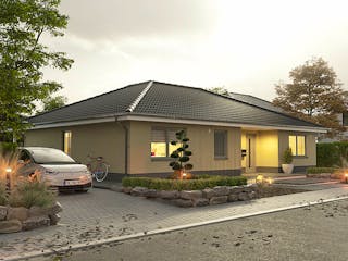 Massivhaus Bungalow 128 von Town & Country Haus Deutschland Schlüsselfertig ab 263850€, Bungalow Außenansicht 6