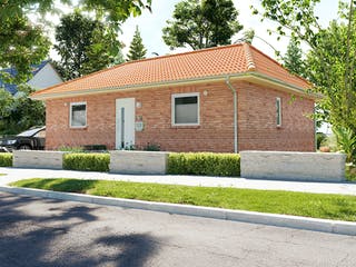 Massivhaus Bungalow 78 von Town & Country Haus Deutschland Schlüsselfertig ab 176650€, Bungalow Außenansicht 4